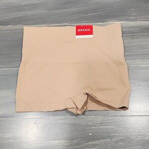 SPANX Boyshorts Panties Underwear Ecocare Seamless Shaping Toasted Oatmeal Large